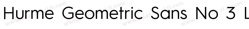 Hurme Geometric Sans No 3 Light字体转换